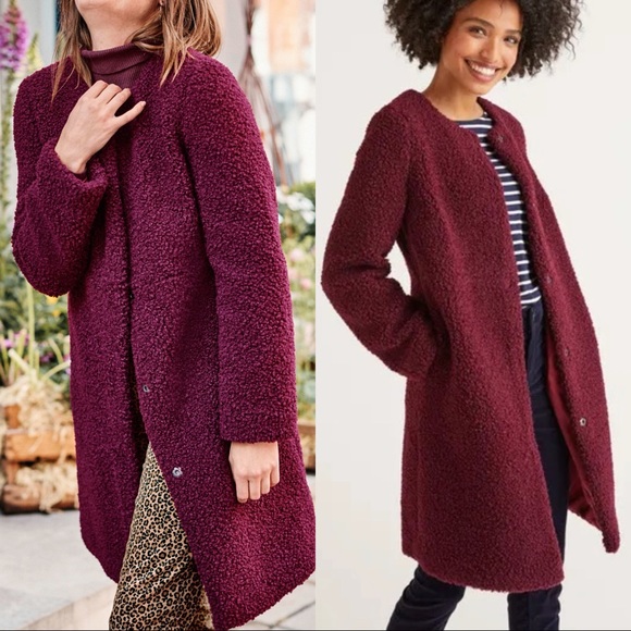 Boden Jackets & Blazers - NWT Ruby Ring Ranfurly Teddy Coat